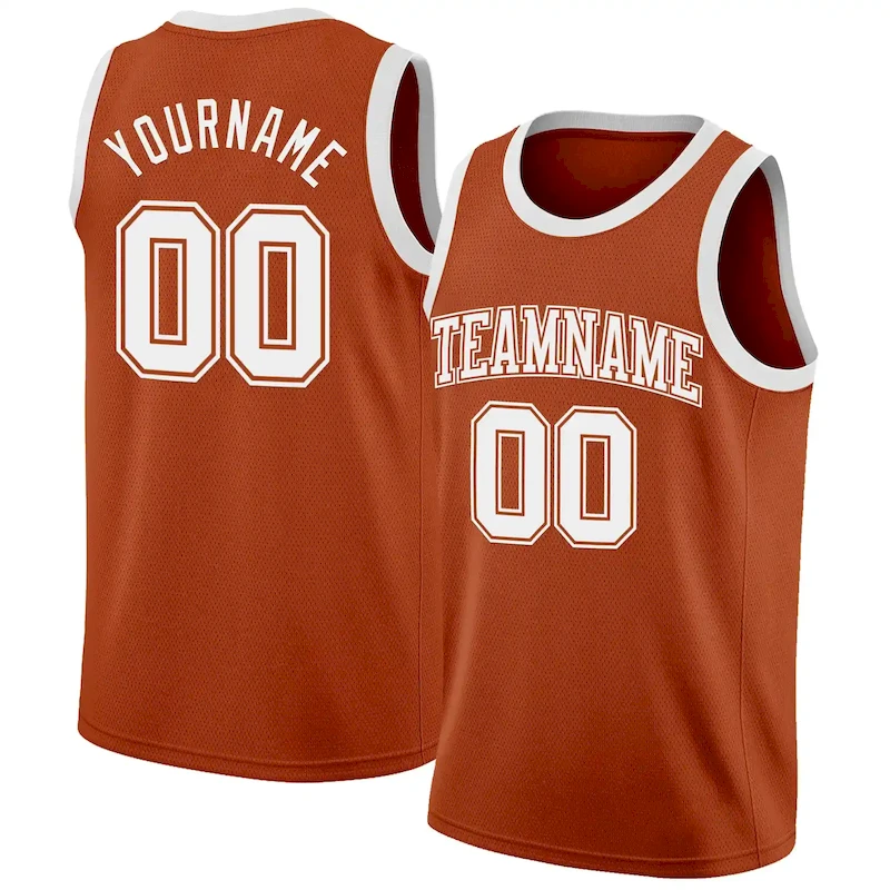 TexasOrange0020.webp Custom Texas Orange White Authentic Basketball Jersey - Image 1