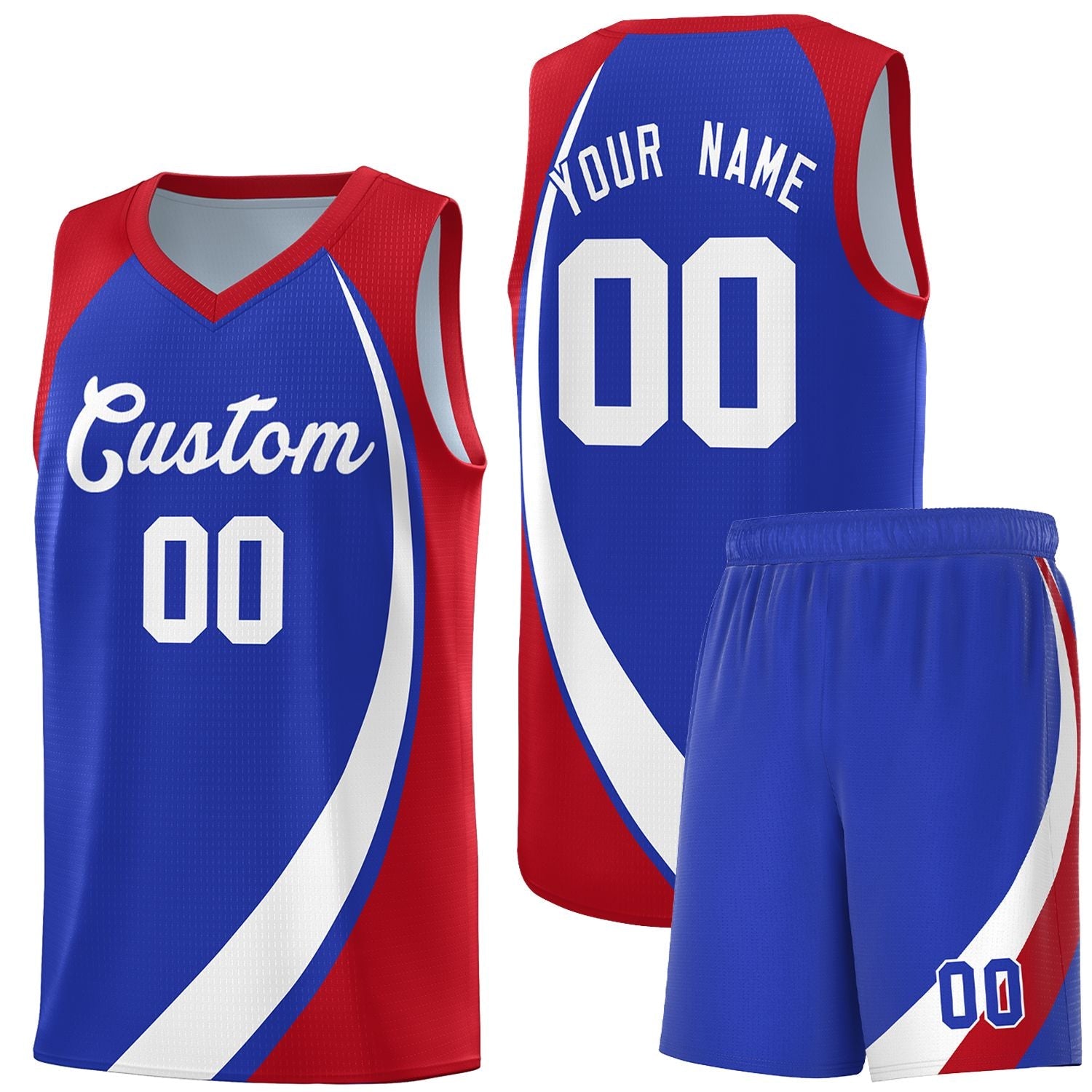 BN02L-SSHX-240320-A39_F_b98a6014-21b6-4c1a-908e-d1c6bc6ea08b.jpg Custom Royal White-Red Color Block Sports Uniform Basketball Jersey - Image 1