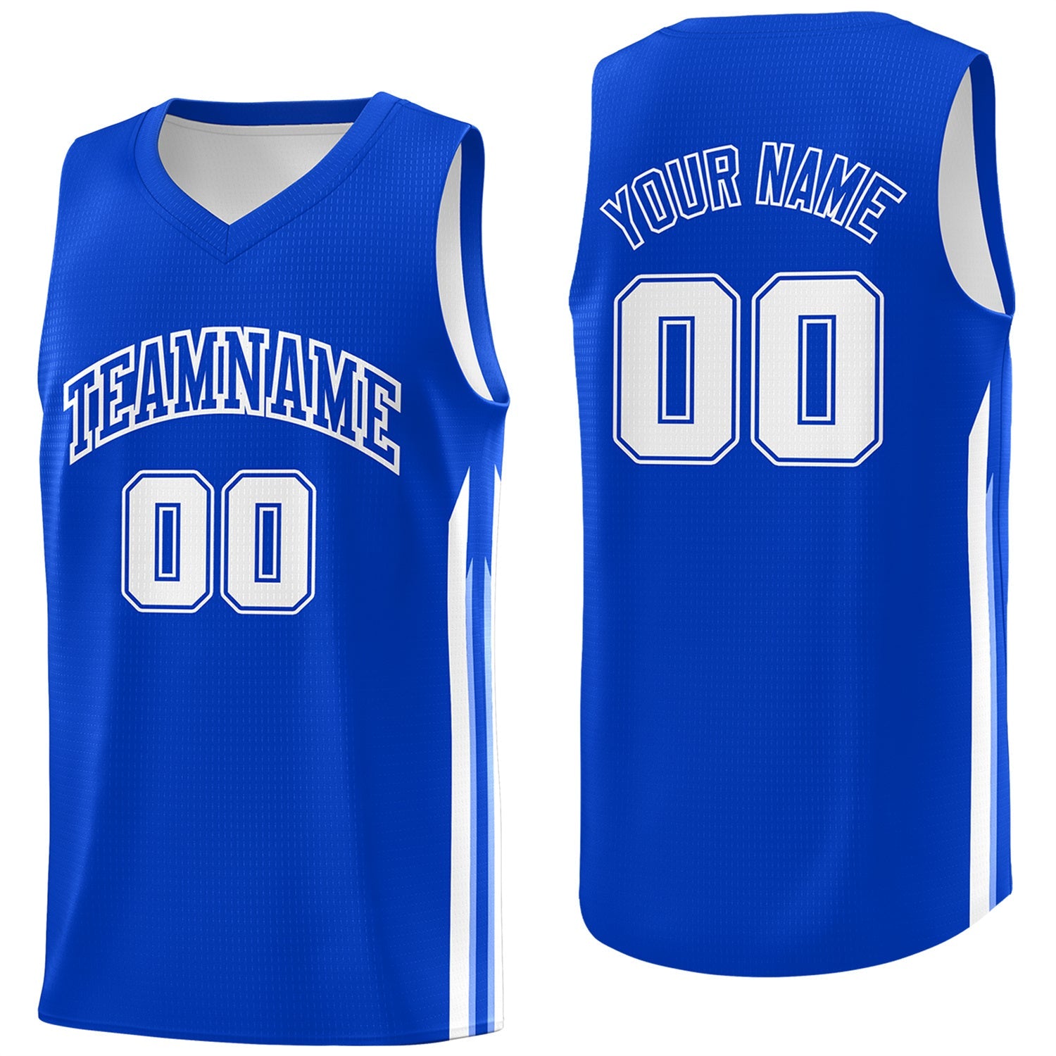 DSWM1905004-19_F_cd484171-19c1-4250-9c59-a9d398ce5333.jpg Custom Royal White Classic Tops Fashion Sportwear Basketball Jersey - Image 1